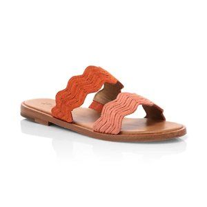 Frye Mira Wave Flat Leather Sandal